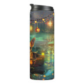 Chihuahua Weihnachtsreise Thermosbecher (Nach rechts gedreht)