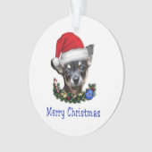 Chihuahua Weihnachtsschmuck Ornament (Vorderseite)
