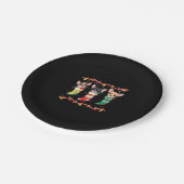 Chihuahua Weihnachtssocken Lights Funny Xmas Dog L Pappteller (Schrägansicht)