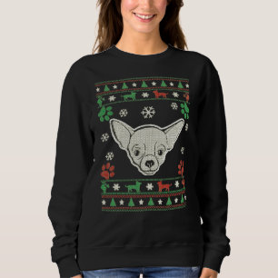 Chihuahua - Weihnachtsstrickjacke Sweatshirt