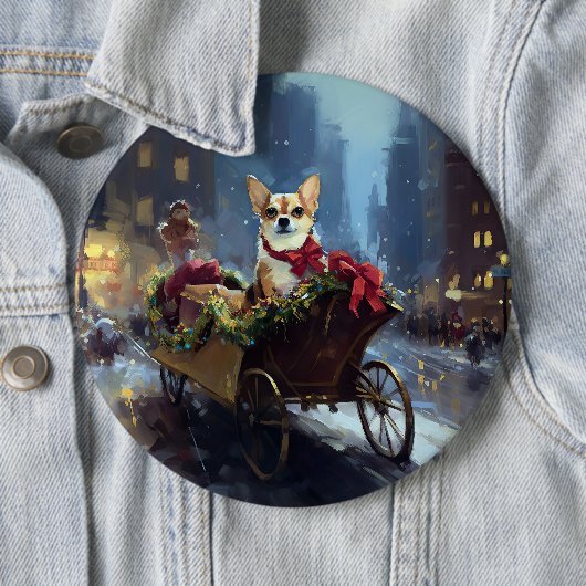 Chihuahua Weihnachtszeit Button (Beispiel)