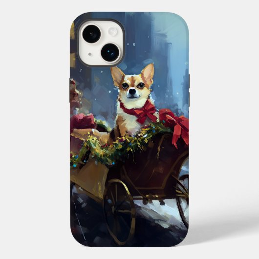 Chihuahua Weihnachtszeit Case-Mate iPhone Hülle (Rückseite)