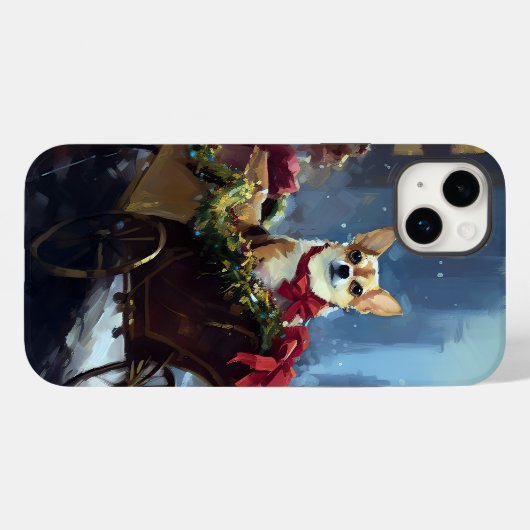 Chihuahua Weihnachtszeit Case-Mate iPhone Hülle (Rückseite (Horizontal))