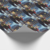Chihuahua Weihnachtszeit Geschenkpapier (Ecke)