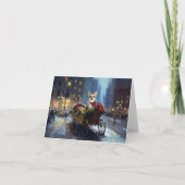 Chihuahua Weihnachtszeit Karte (Vorderseite)