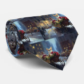 Chihuahua Weihnachtszeit Krawatte (Gerollt)