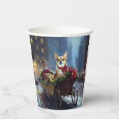Chihuahua Weihnachtszeit Pappbecher (Rückseite)