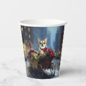 Chihuahua Weihnachtszeit Pappbecher (Vorderseite)