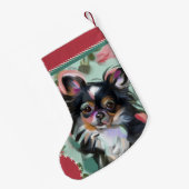 Chihuahua Weihnachtszeit-Strumpf| Ornament Kleiner Weihnachtsstrumpf (Rückseite (Hängend))
