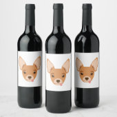Chihuahua Weinetikett (Flaschen)