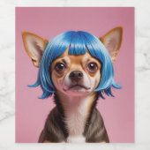 Chihuahua Weinetikett (Einzelnes Label)