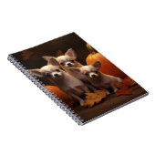Chihuahua Welpe Autumn Delight Pumpkin Notizblock (Rechte Seite)