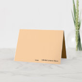 Chihuahua-Welpe-Grußkarte Karte (Rückseite)