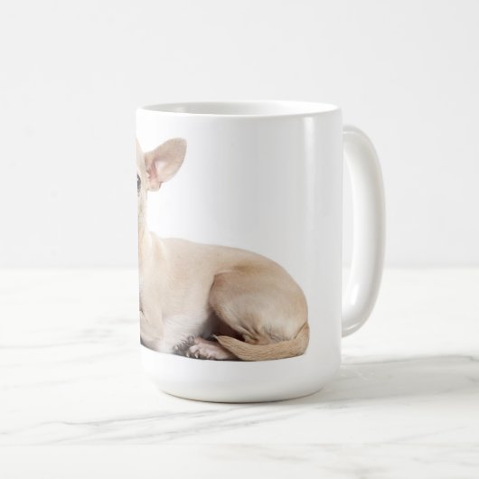 Chihuahua Welpe Hund Canine Coffee Tasse (VorderseiteRechts)