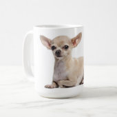 Chihuahua Welpe Hund Canine Coffee Tasse (Vorderseite Links)