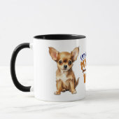 Chihuahua Welpe Hund, du machst meinen Schwanz Wag Tasse (Links)