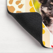 Chihuahua Welpe Hund Herz Paw Prints Mousepad (Ecke)