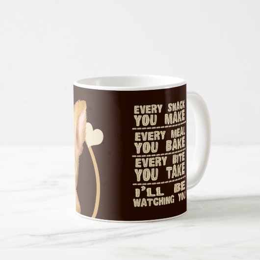 Chihuahua Welpe Hund jeden Snack, den Sie machen Kaffeetasse (VorderseiteRechts)