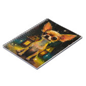 Chihuahua Welpe in einer gemütlichen Zuhause Notizblock (Linke Seite)