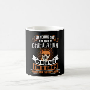 Chihuahua Welpe Sprichwort mit Chihuahua Hund Kaffeetasse