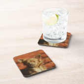 Chihuahua-WelpeHeadshot Getränkeuntersetzer (Rechte Seite)