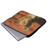 Chihuahua-WelpeHeadshot Laptopschutzhülle (Vorne Knopf)