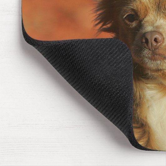 Chihuahua-WelpeHeadshot Mousepad (Ecke)