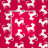 Chihuahua-Welpen, benutzerdefinierte Farbe Stoff (Kachel)