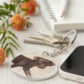 Chihuahua-Welpen-Gehen Schlüsselanhänger (Vorderseite rechts)