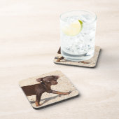 Chihuahua-Welpen-Gehen Untersetzer (Rechte Seite)