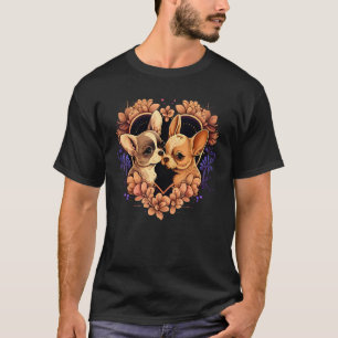 Chihuahua-Welpen Süße Hunde Kleine Liebe Herz 10 T-Shirt