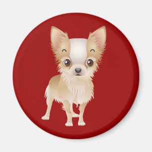 Chihuahua Welppy Dog Red Kühlschrankmagnet