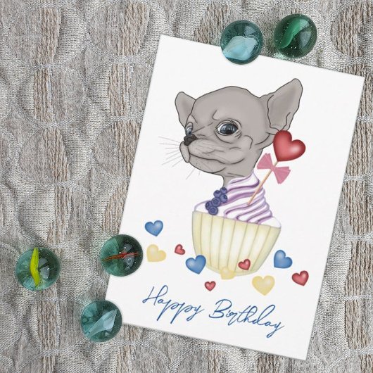 Chihuahua Welppy Happy Birthday Einladung