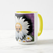 Chihuahua Welppy und Daisy Blume Tasse (VorderseiteRechts)