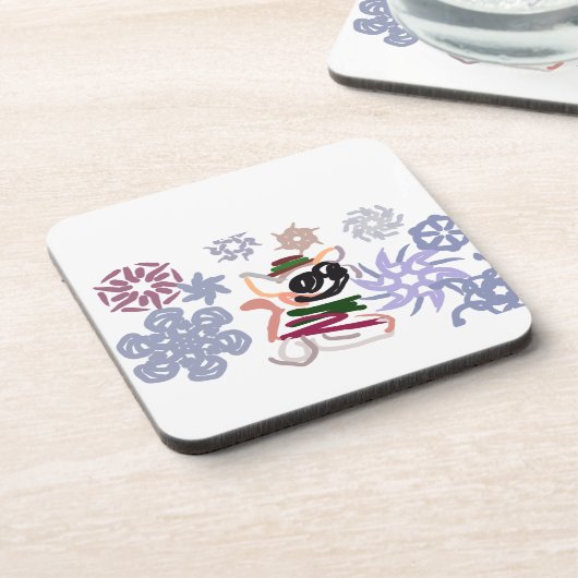  Chihuahua Winter  Getränkeuntersetzer (Linke Seite)