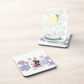  Chihuahua Winter  Getränkeuntersetzer (Rechte Seite)