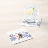 Chihuahua Winter Rechteckiger Pappuntersetzer (Vor Ort)