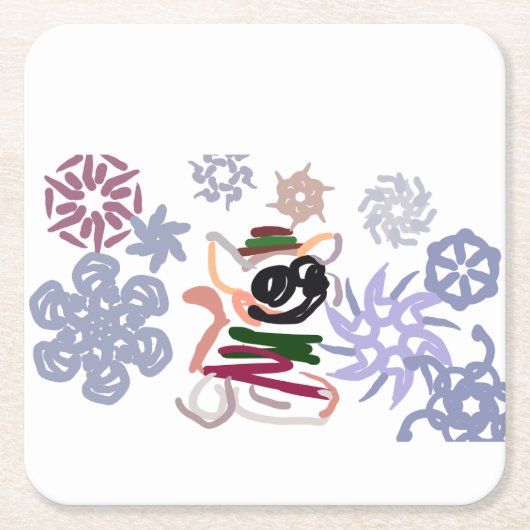 Chihuahua Winter Rechteckiger Pappuntersetzer (Vorderseite)