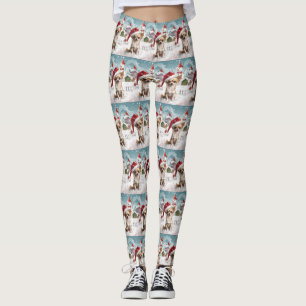 Chihuahua Winter Wonderland Weihnachtsfreude Leggings