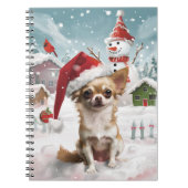 Chihuahua Winter Wonderland Weihnachtsfreude Notizblock (Vorderseite)