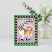 Chihuahua Witch Einladung (Stehend Vorderseite)