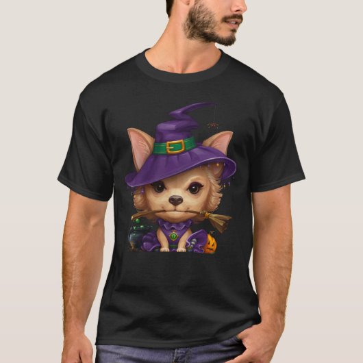 Chihuahua Witch T - Shirt (Vorderseite)