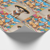 Chihuahua Wrapping Paper Geschenkpapier (Ecke)