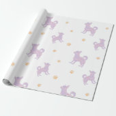 Chihuahua Wrapping Paper - Minimal Lavender Gift Geschenkpapier (Ungerollt)