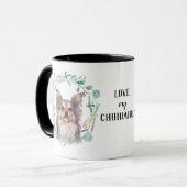 Chihuahua-Wreath-Tasse Tasse (Vorderseite Links)