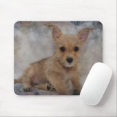 Chihuahua/Yorkie Puppy Mousepad (Mit Mouse)