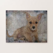 Chihuahua/Yorkie Welpe Puzzle (Horizontal)