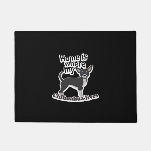 Chihuahua Zuhause Fußmatte (Vorderseite)