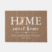 Chihuahua Zuhause Sweet Zuhause Doormat Fußmatte (Vorderseite)