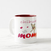 ChihuahuaFawnMommy Zweifarbige Tasse (Vorderseite Links)